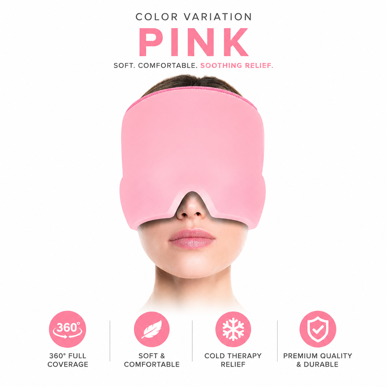 360 Cooling Gel Migraine Relief Head Wrap