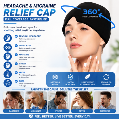 360 Cooling Gel Migraine Relief Head Wrap