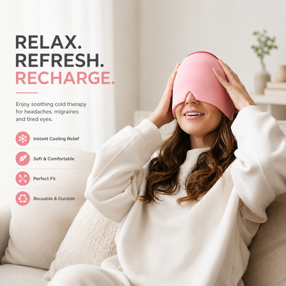 360 Cooling Gel Migraine Relief Head Wrap