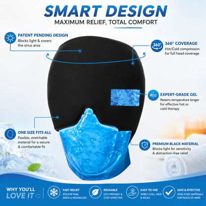 360 Cooling Gel Migraine Relief Head Wrap